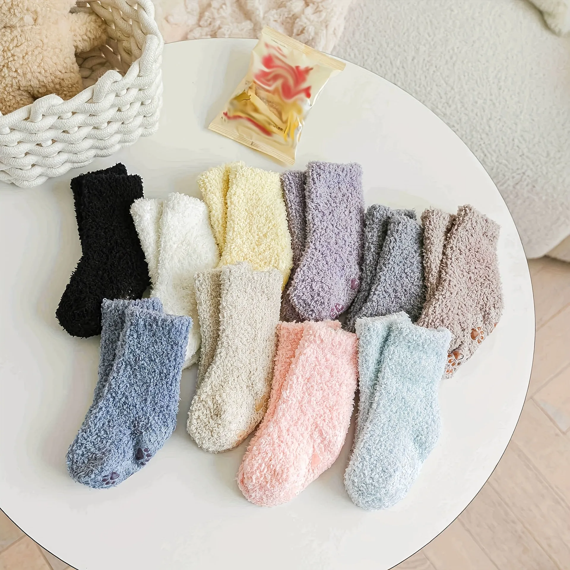 3 Pairs Of Baby Boy's Solid Color Thermal Thickened Crew Socks, Comfy Casual Soft Cotton Blend Knitted Crew Socks, Baby Boy's Hosiery