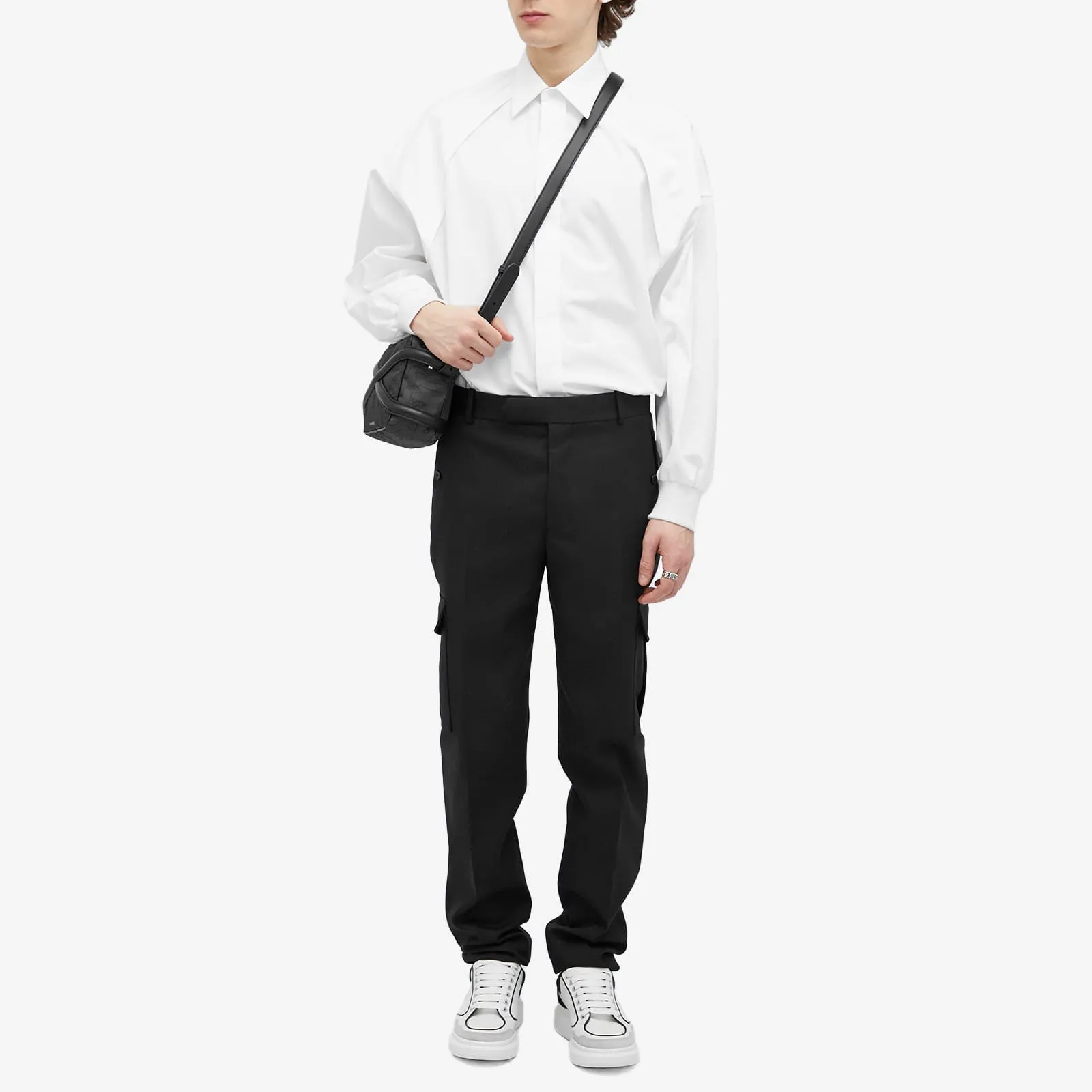 Alexander Mcqueen Harness Drop Shoulder Shirt, Optical White