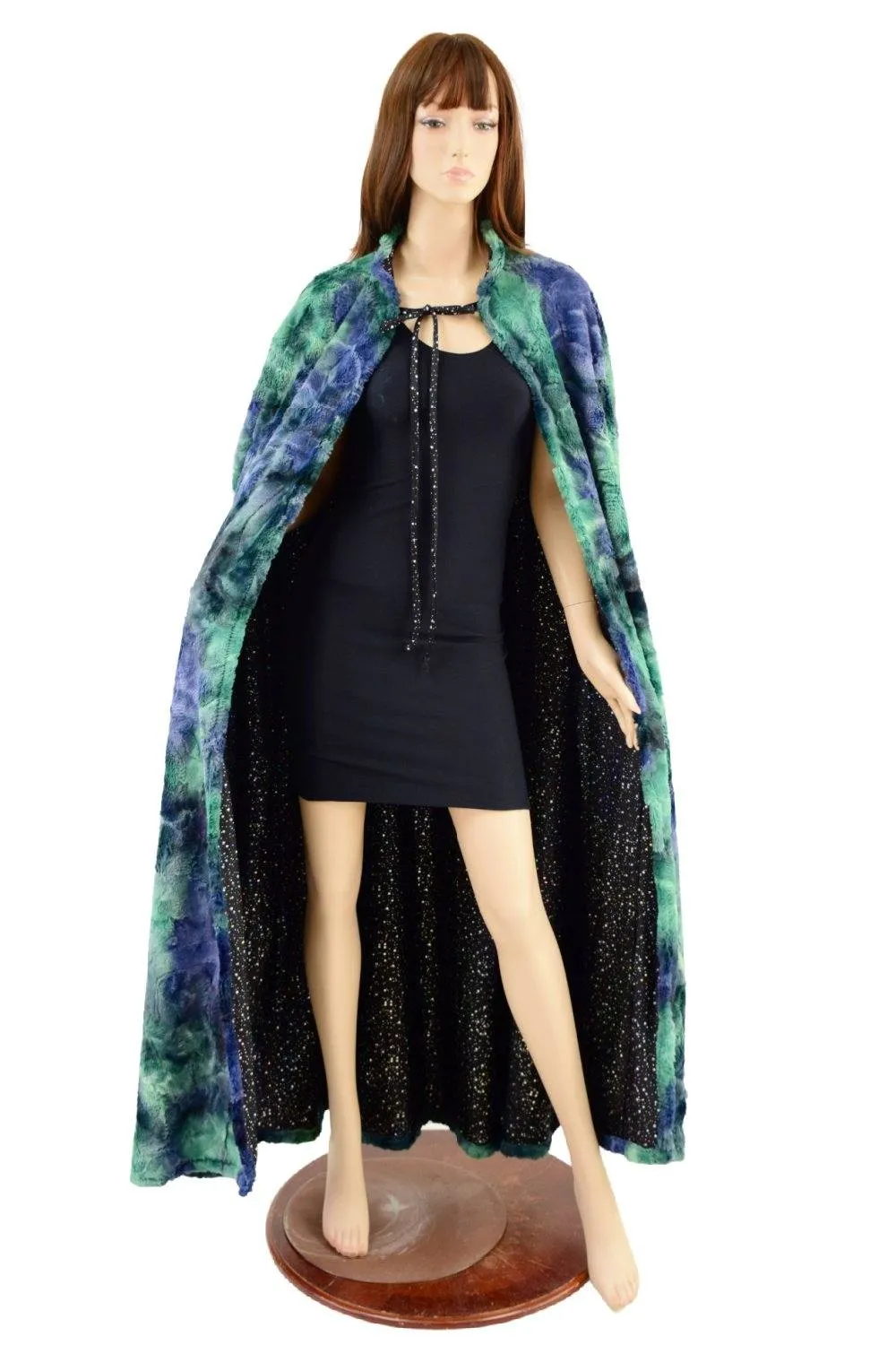 Atlantis Minky Faux Fur Full Length Cape