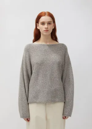 Baby Alpaca & Cotton Horizontal Dolman Sweater