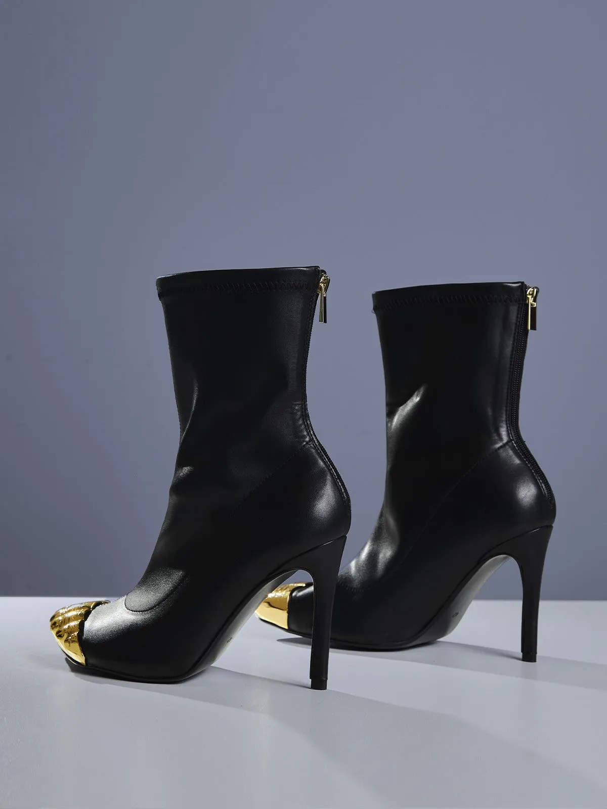 Balto Metallic Toe Boots