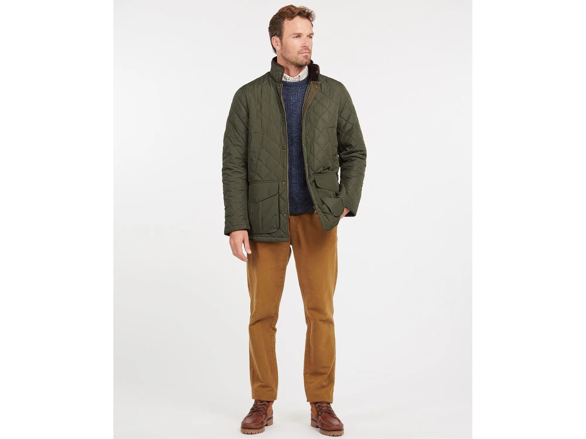 Barbour Devon Quilted Jacket In Sage