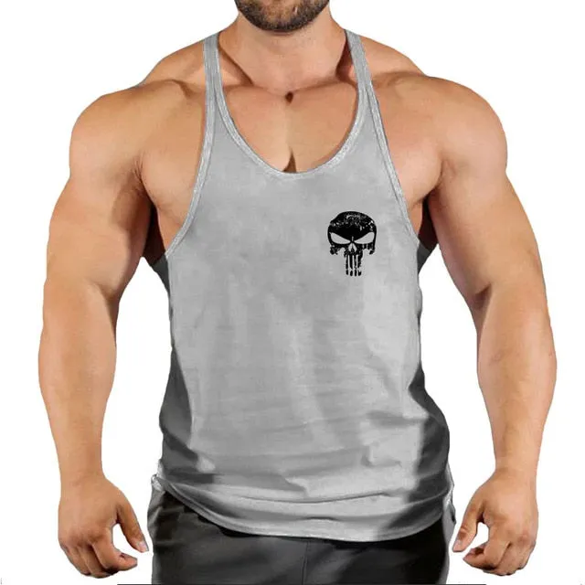 Bodybuilding Suspenders Shirt for Men