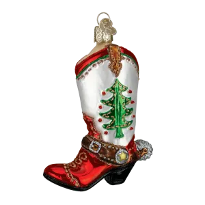 Christmas Cowboy Boot