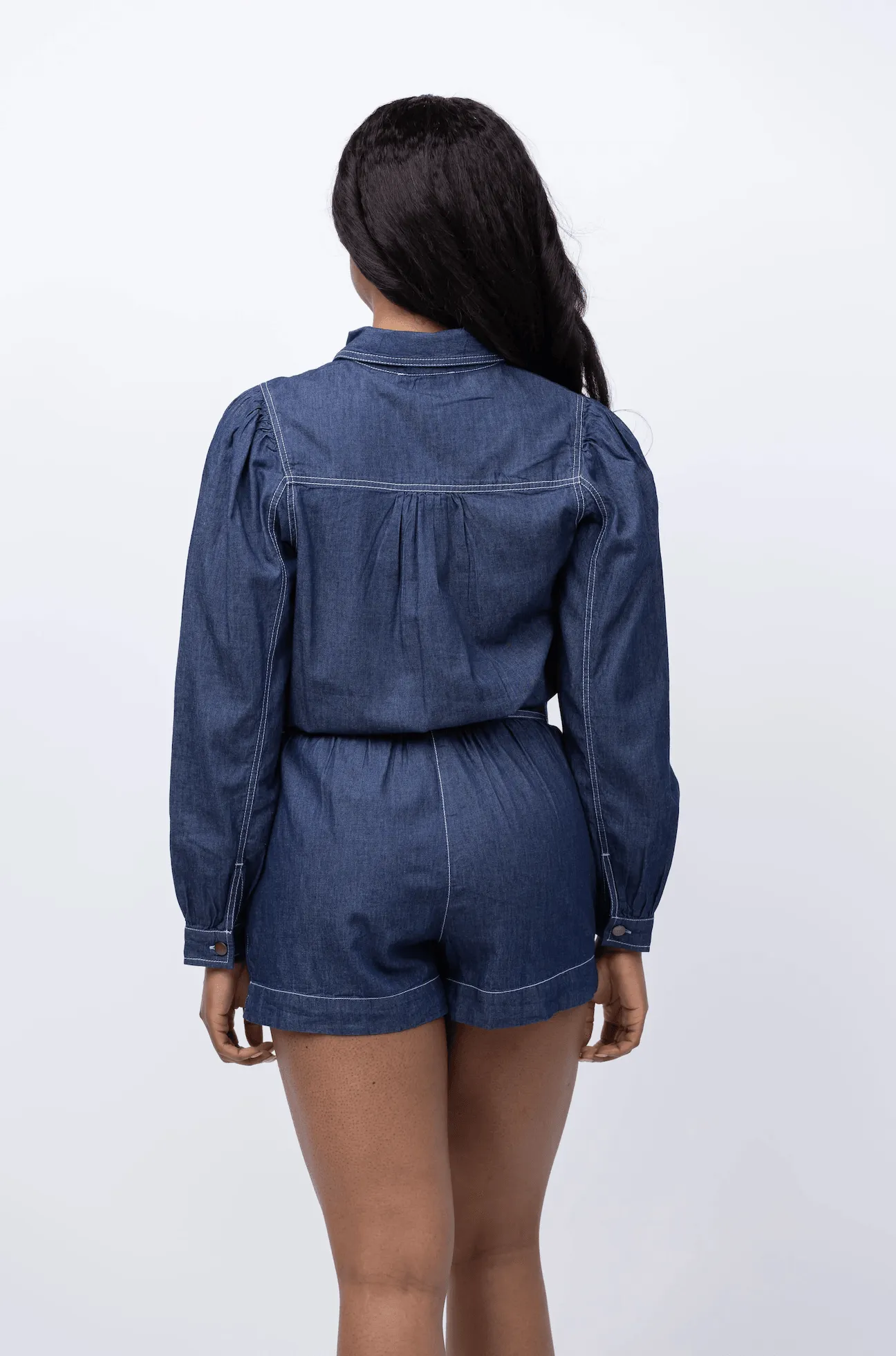 Cleobella Quincy Romper Chambray