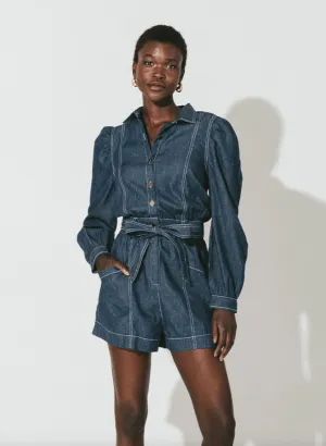 Cleobella Quincy Romper Chambray