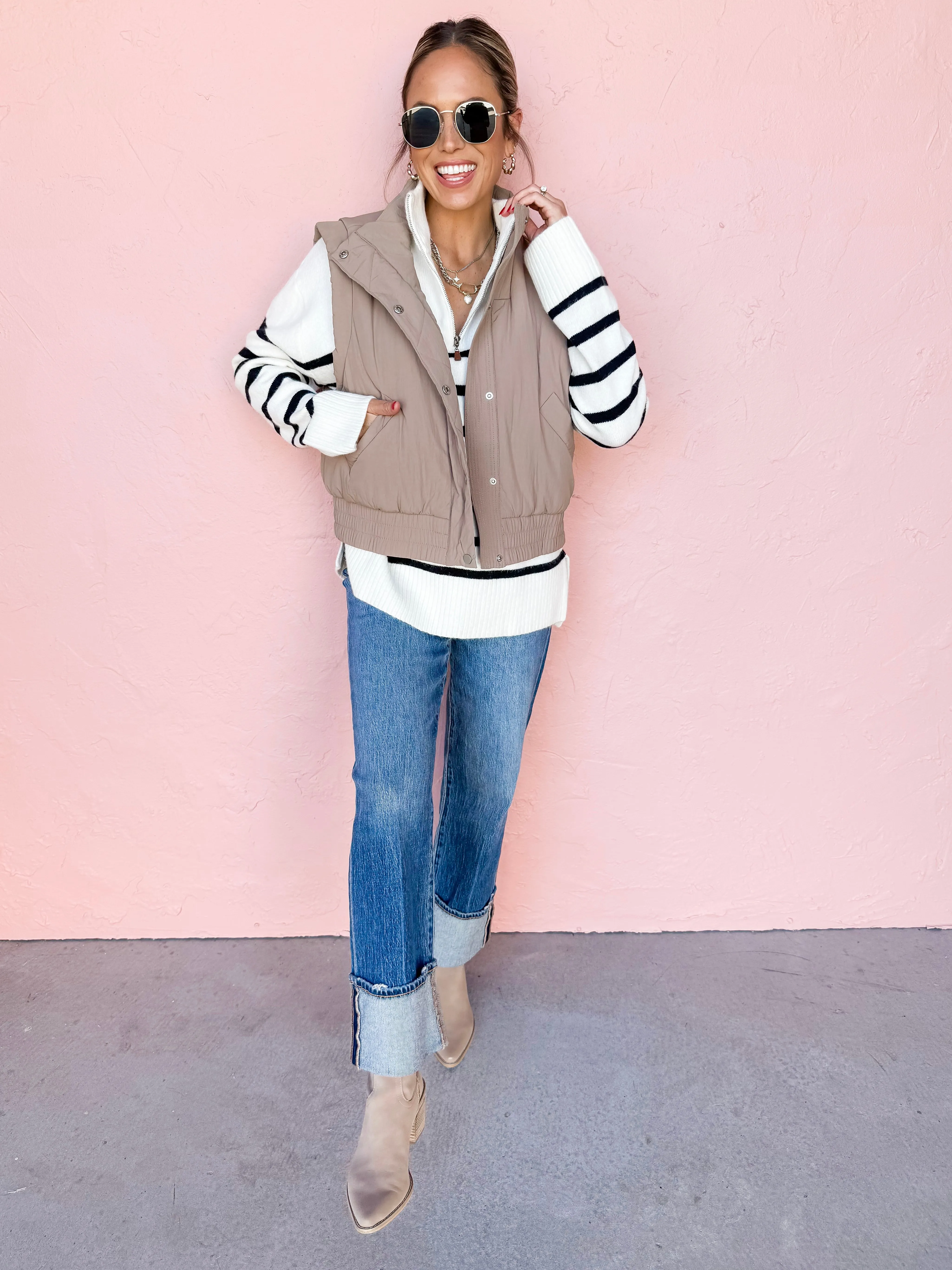 Coffee Shop Cutie Puffer Vest