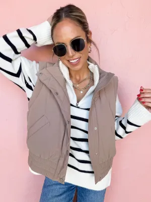 Coffee Shop Cutie Puffer Vest