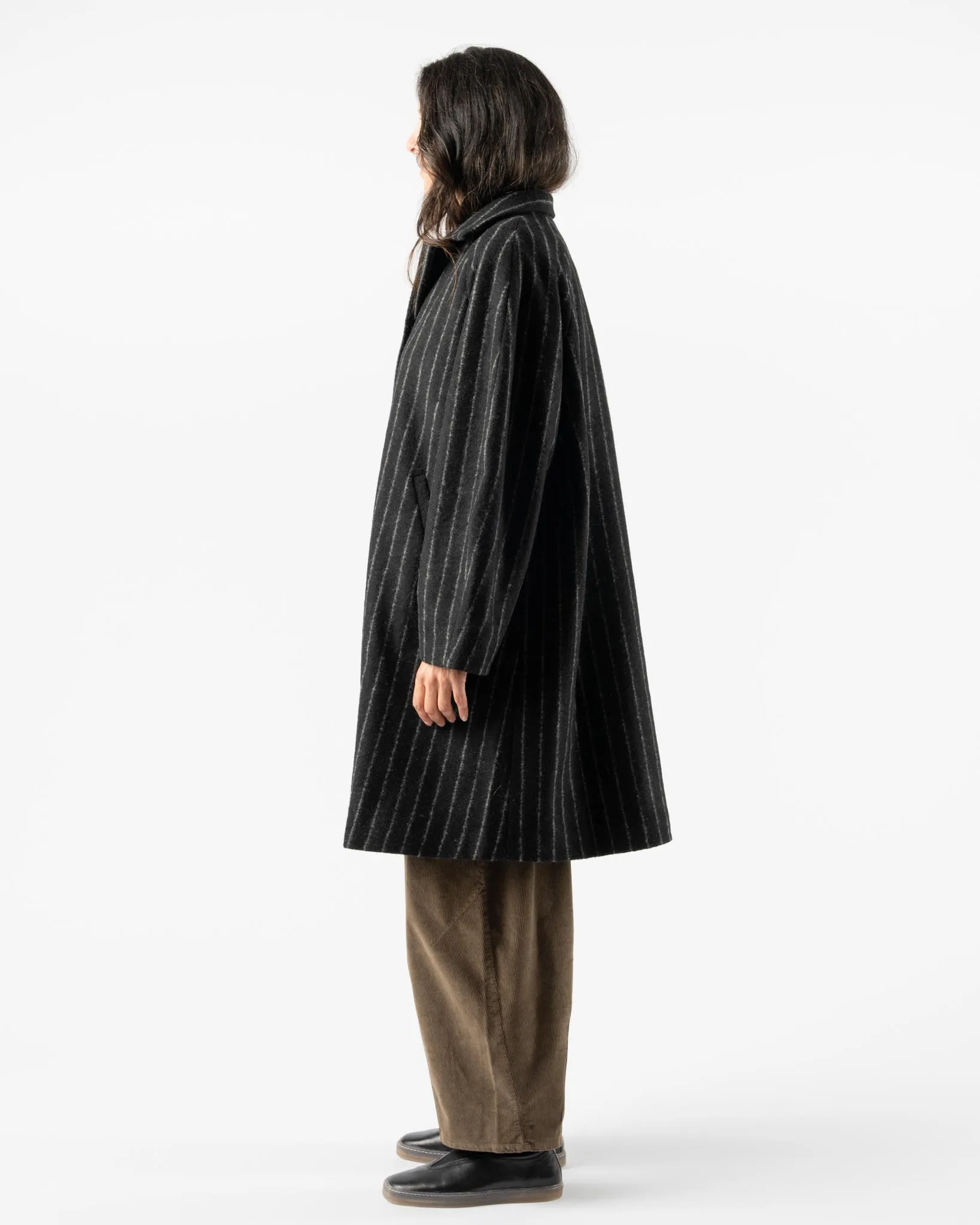 Cordera Virgin Wool Striped Coat