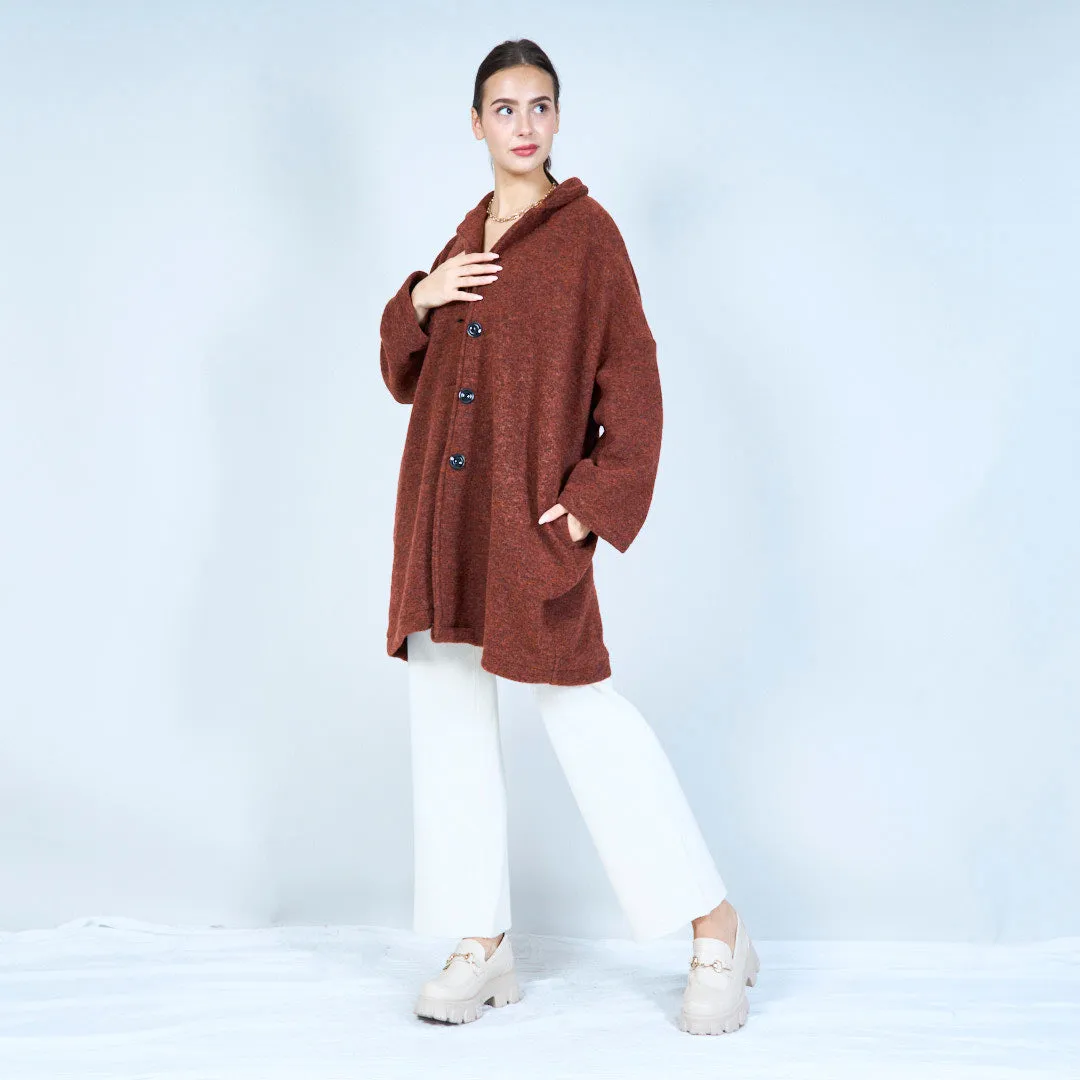 Cozy oversized knit jacket wholesale