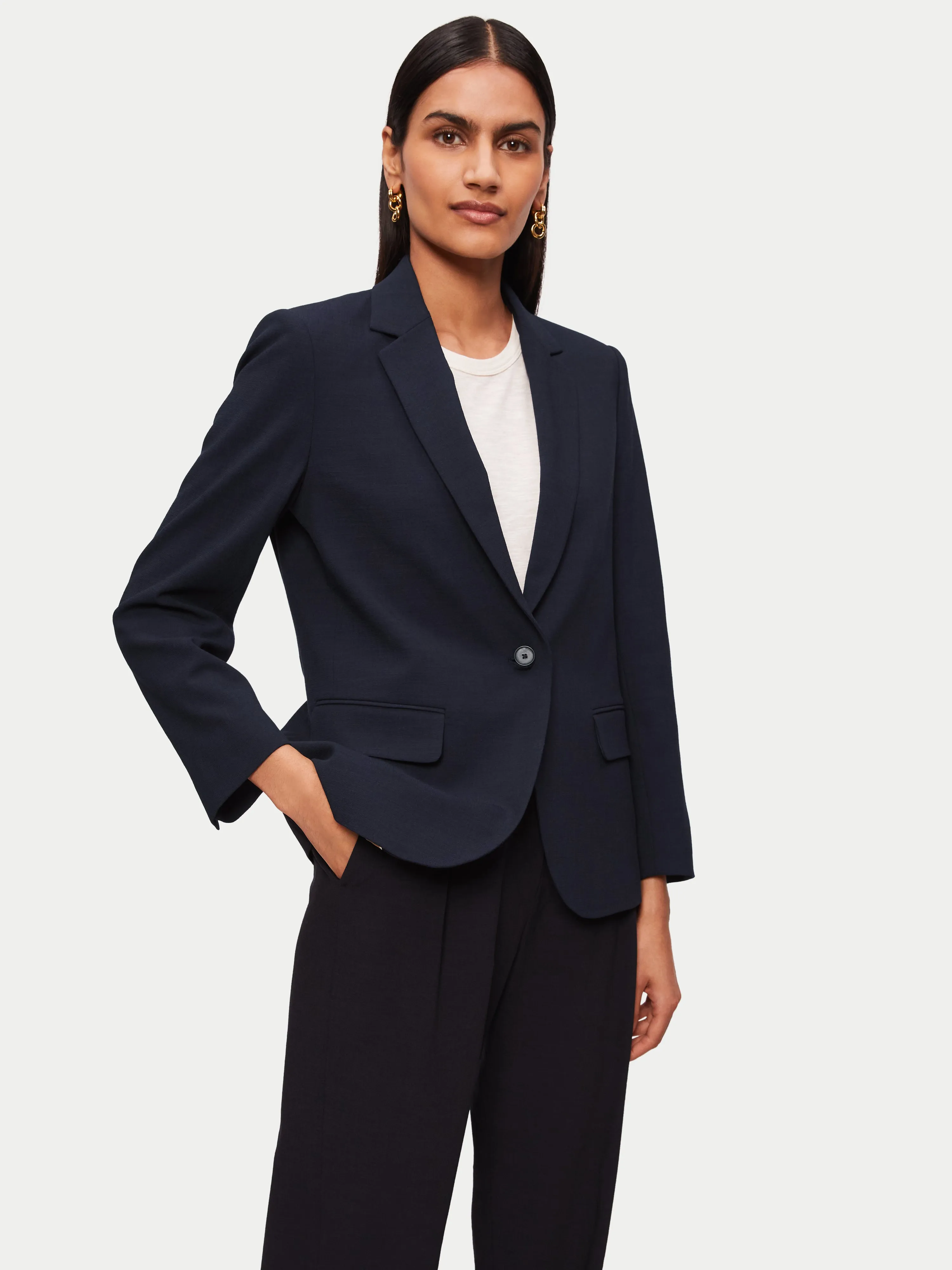 Crosshatch Brook Blazer | Navy