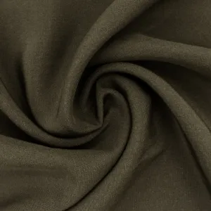 Deep Brown Silk Crepe De Chine Fabric