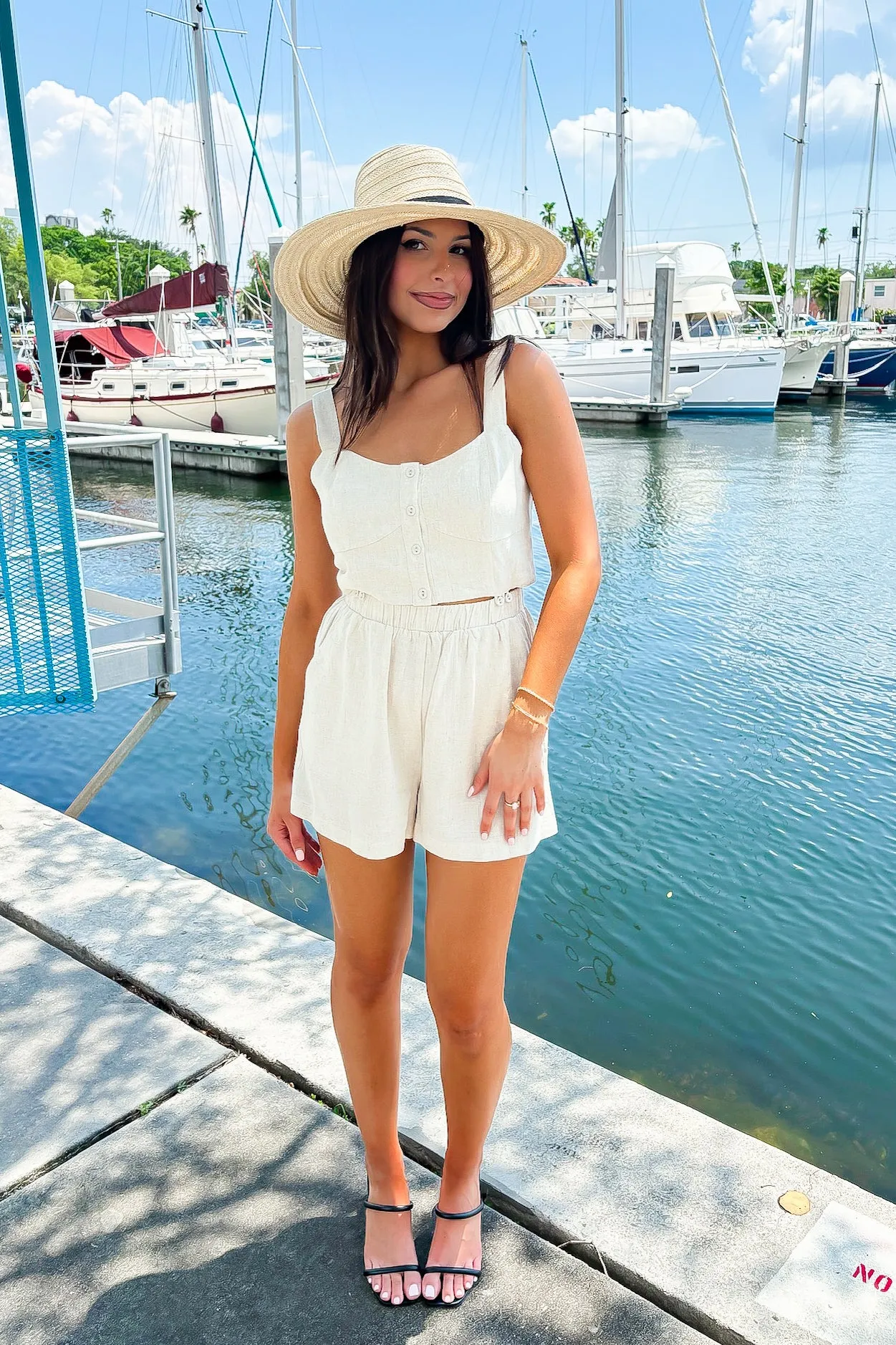 Effortless Escape Linen Romper