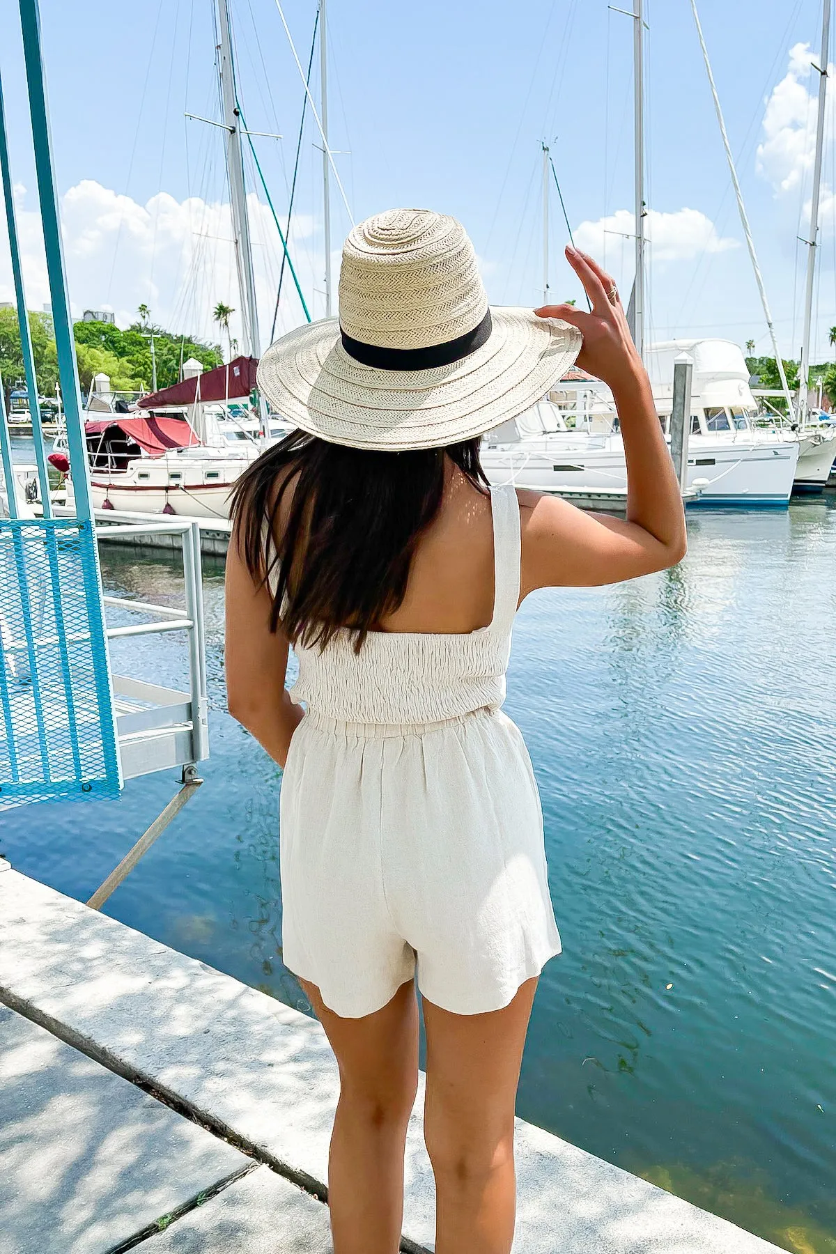 Effortless Escape Linen Romper