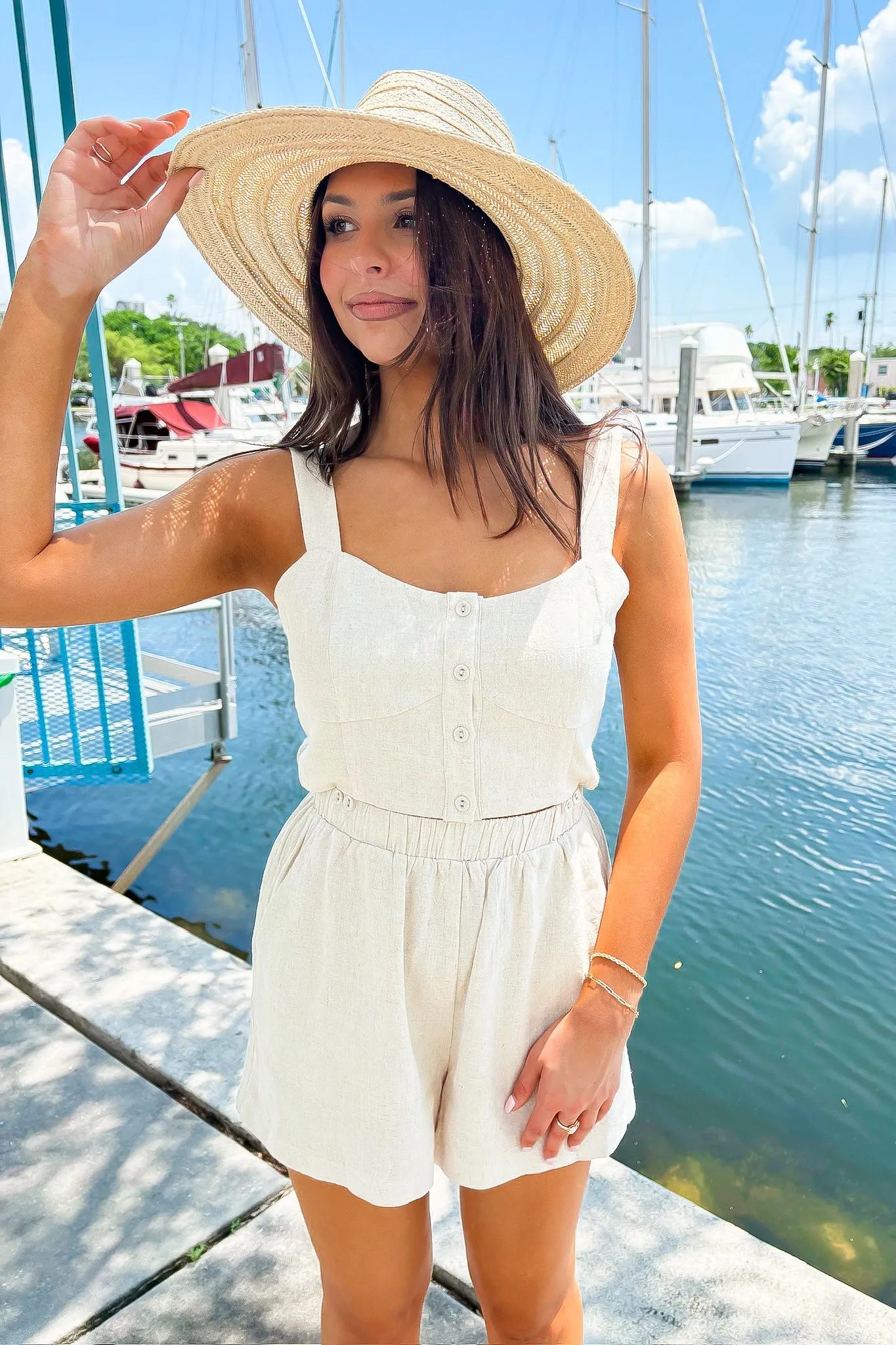 Effortless Escape Linen Romper