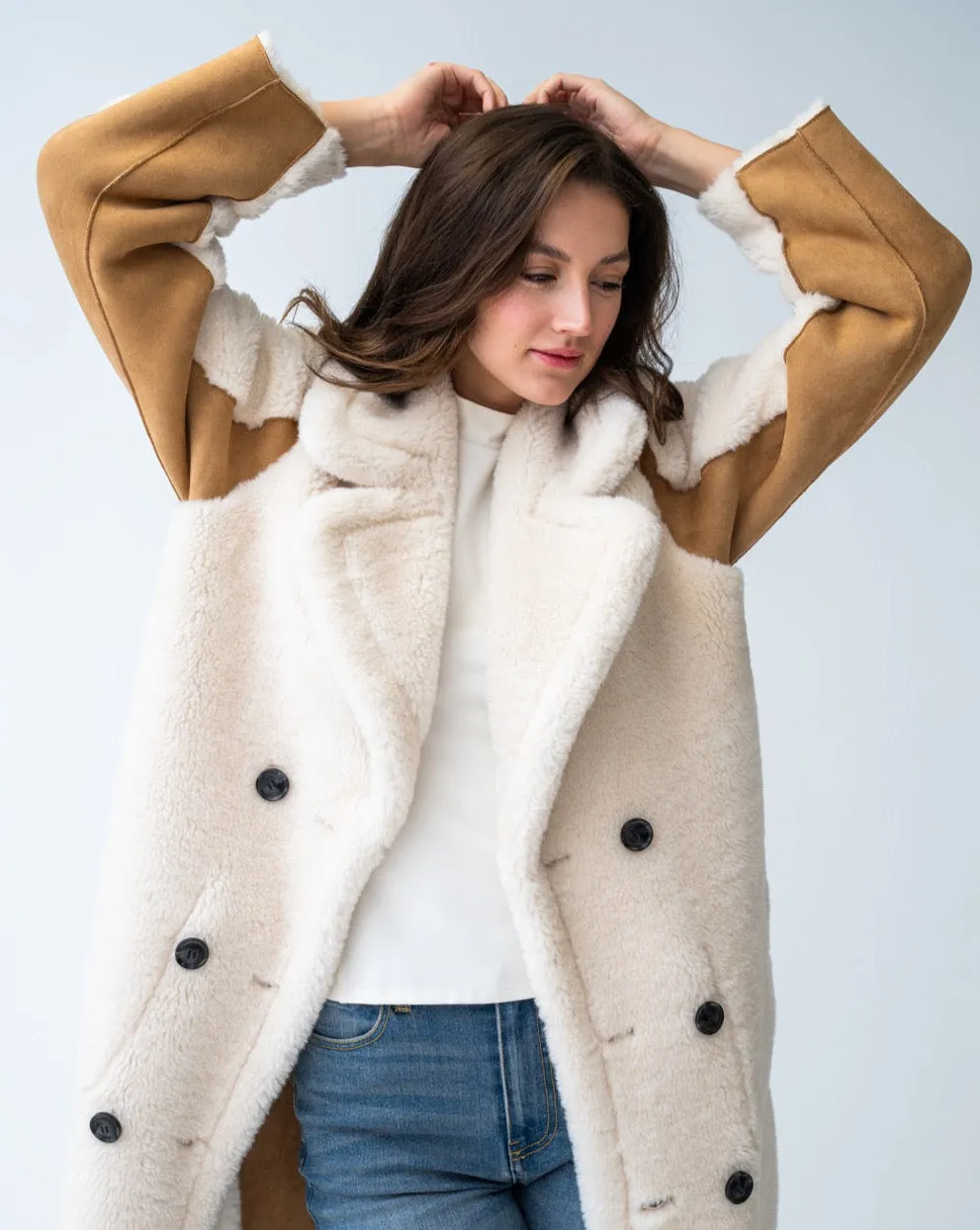 Faux Shearling Reversible Coat