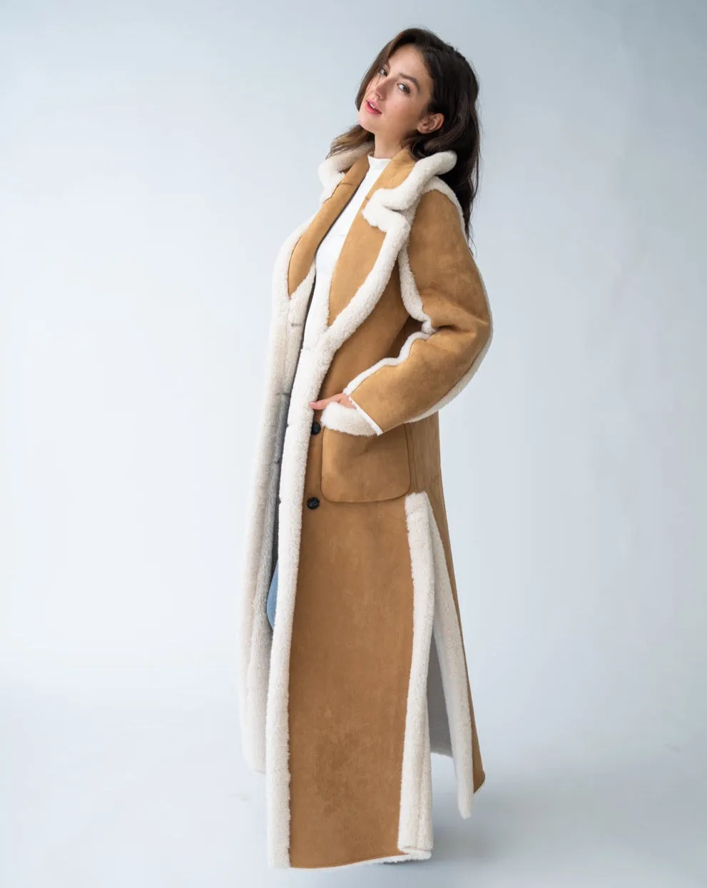 Faux Shearling Reversible Coat