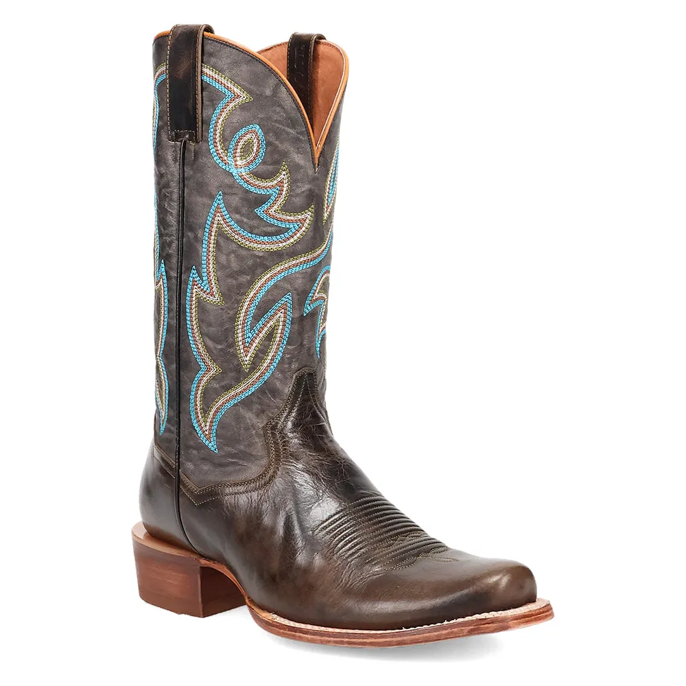 Freeman Embroidered Square Toe Cowboy Boots