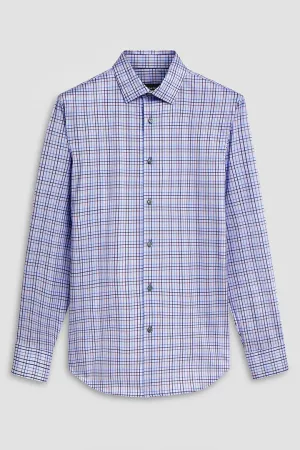 GRAPHIC CHECK 8 WAY STRETCH SHIRT - AIR BLUE