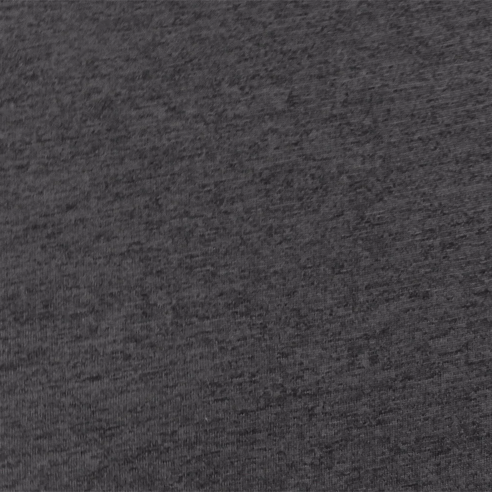 Heather Charcoal Gray-Black Stretch Poly Jersey Knit Fabric