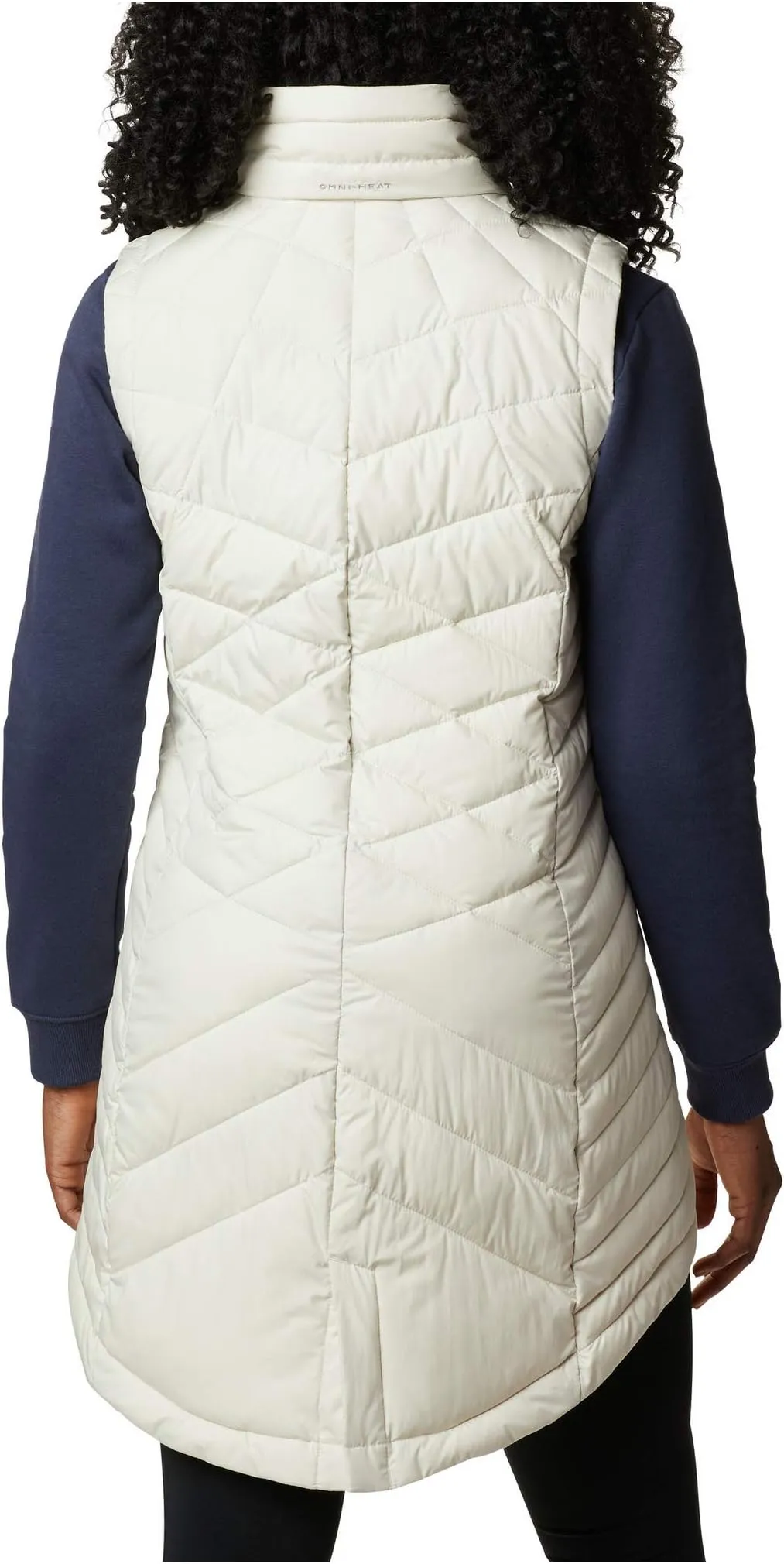 Heavenly Columbia Long Vest, Chalk