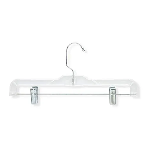 Honey-Can-Do HNG-02016 Skirt and Pant Hangers, Clear, 48-Pack