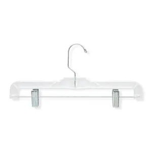 Honey-Can-Do HNG-02016 Skirt and Pant Hangers, Clear, 48-Pack