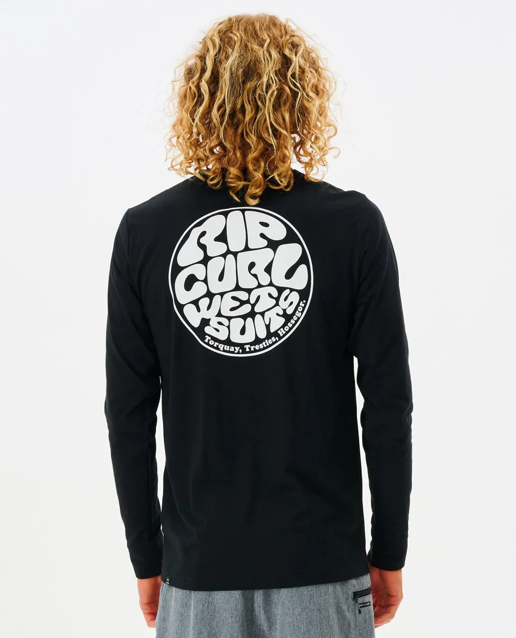 Icons Of Surf Long Sleeve UV Tee - Black