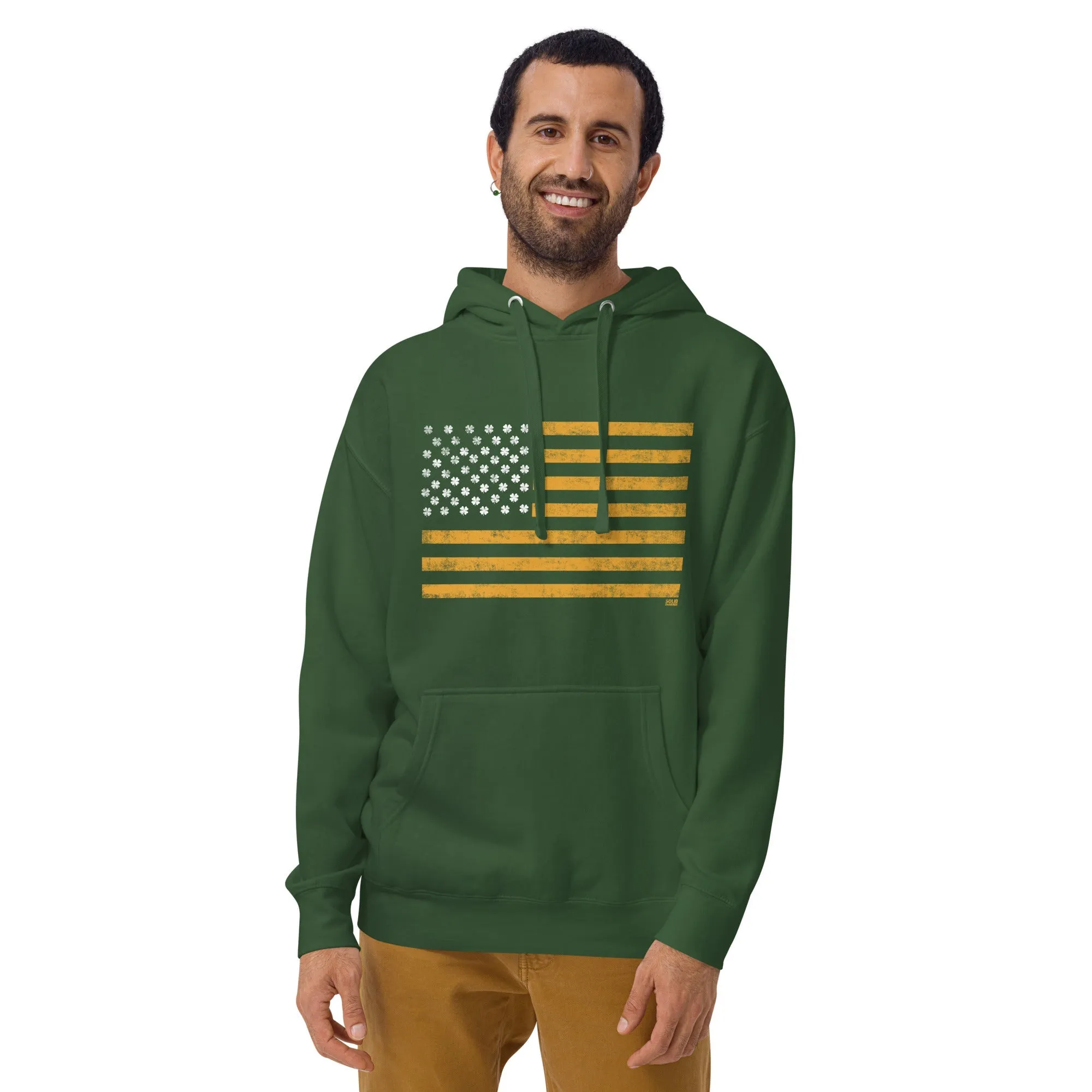 Irish American Classic Fleece Pullover Hoodie