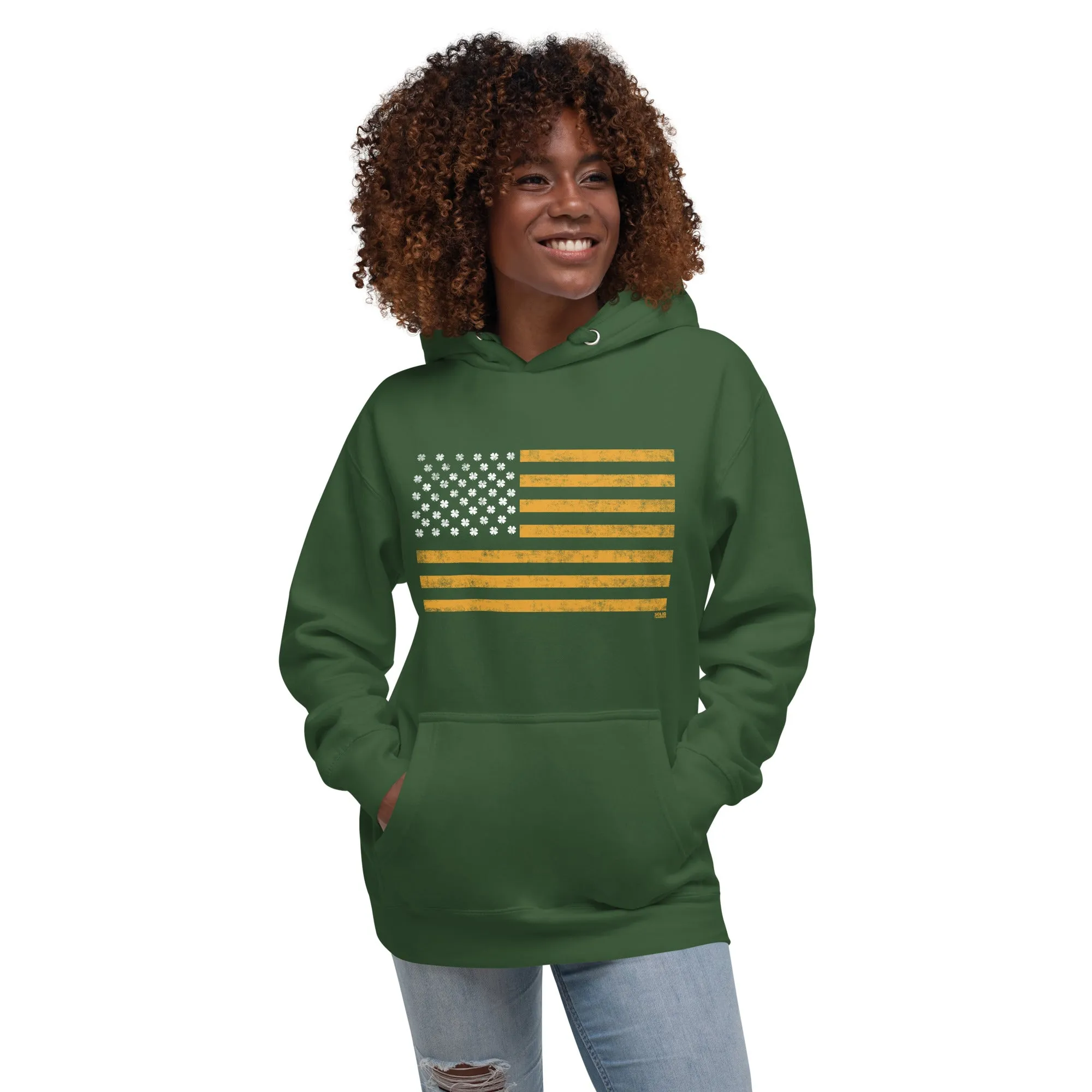 Irish American Classic Fleece Pullover Hoodie