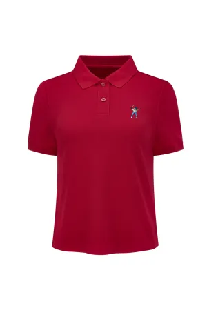 Jalapeno Red Women's Classic Pique Polo