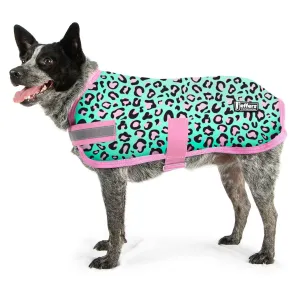 Jeffers Expression Fleece Dog Coat, Party Cheetah