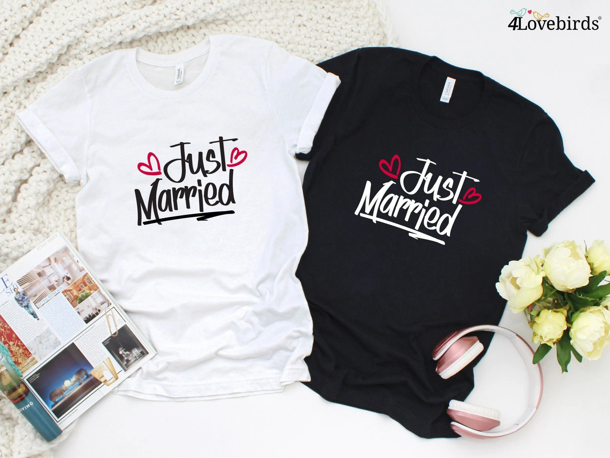 Just Married Hoodies, Honeymoon Sweatshirts, Newlywed Shirts, Wedding Shirt, Wife And Hubs Shirts, Just Married Shirts, Couples Shirts