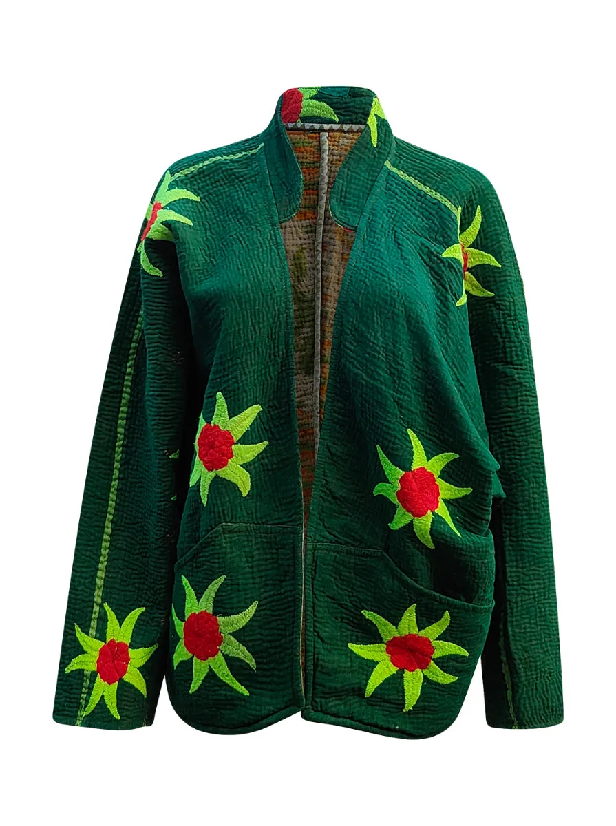 kantha vintage short jacket anaira