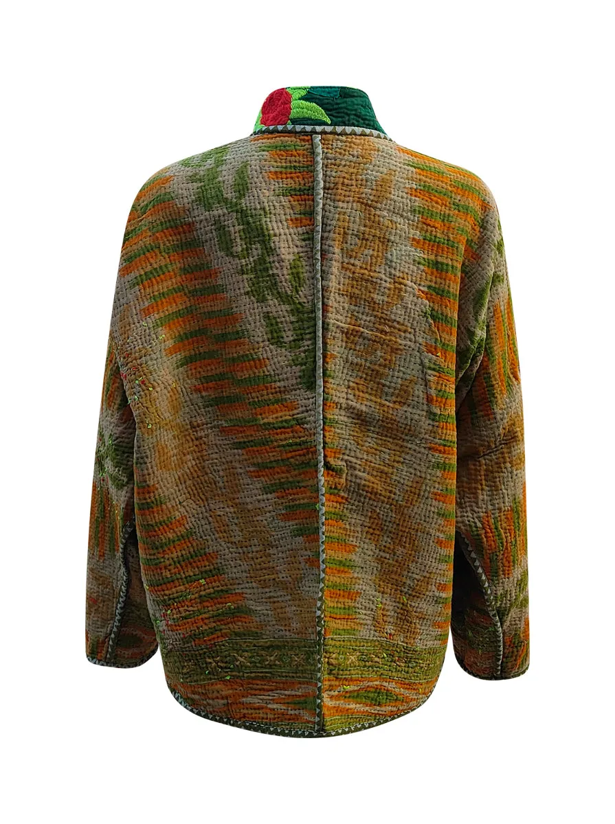 kantha vintage short jacket anaira