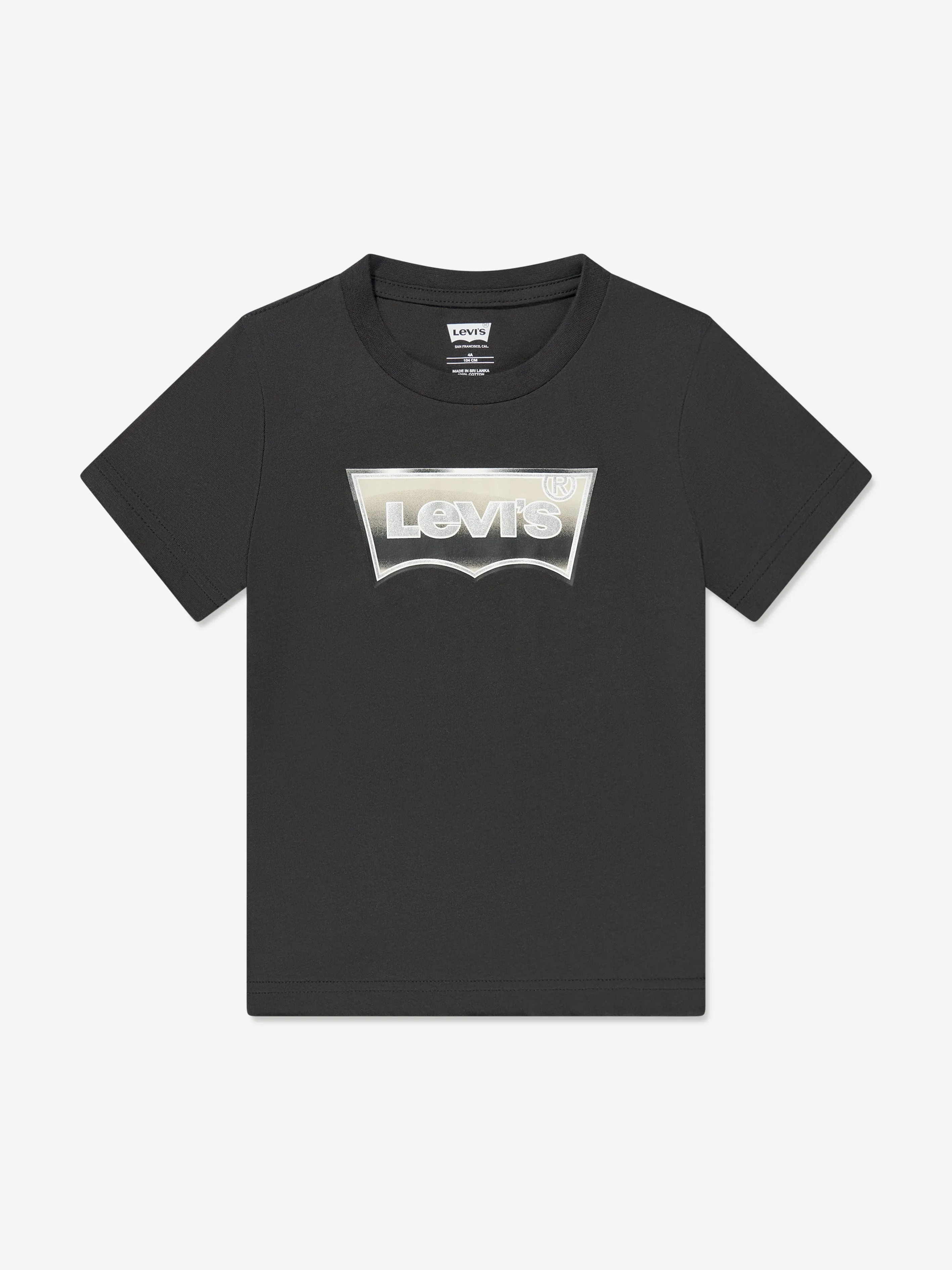 Levi's Boys Batwing Mirror Effect T-Shirt in Black