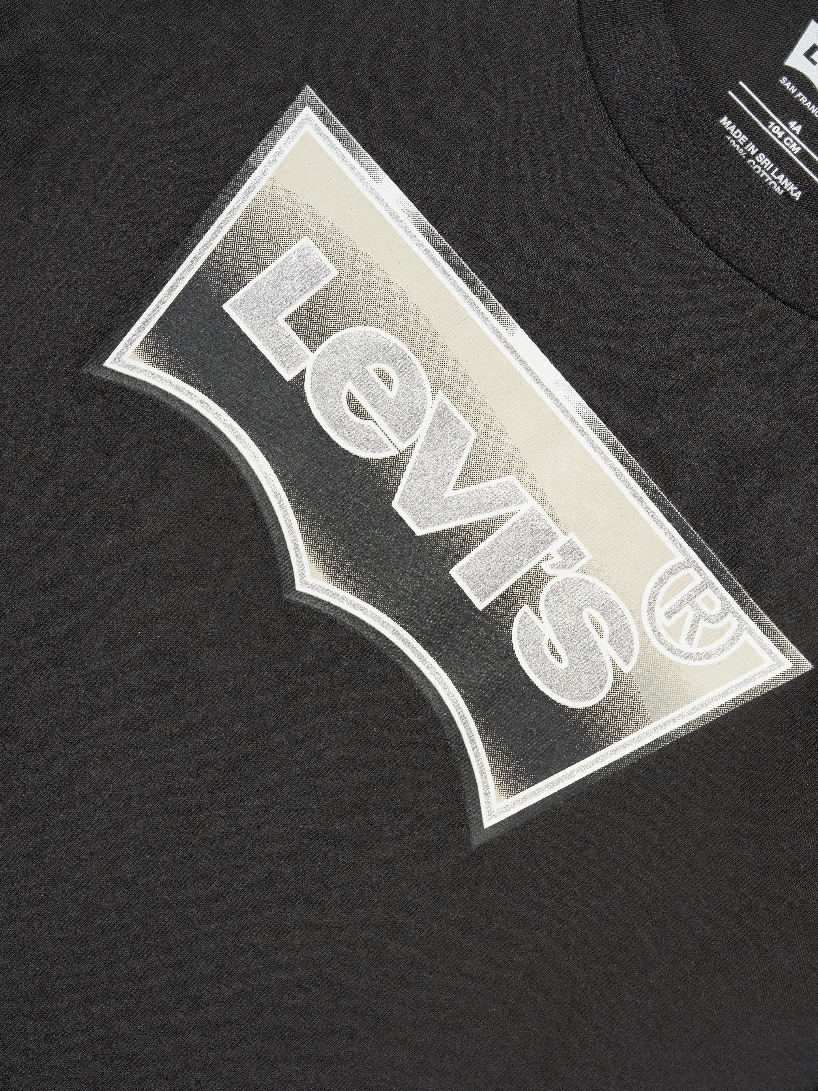 Levi's Boys Batwing Mirror Effect T-Shirt in Black