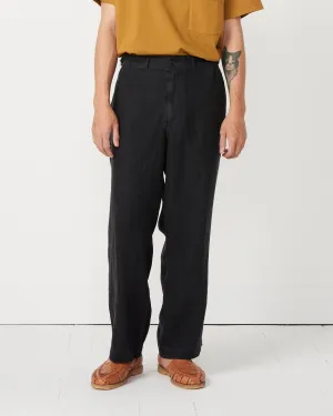 Linen Tab Trouser in Night