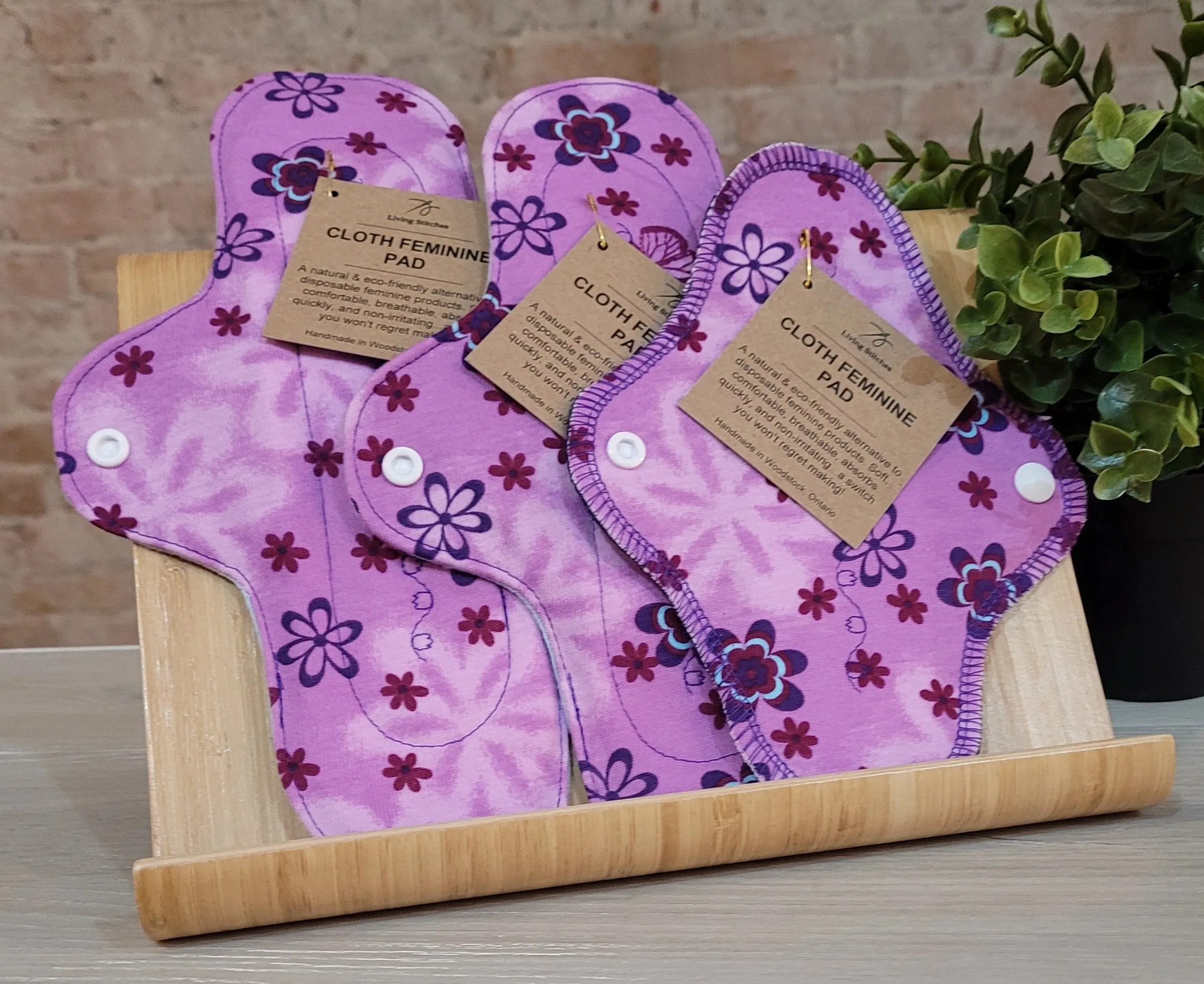 Living Stitches, Reusable Cloth Feminine Pads (Various Sizes)