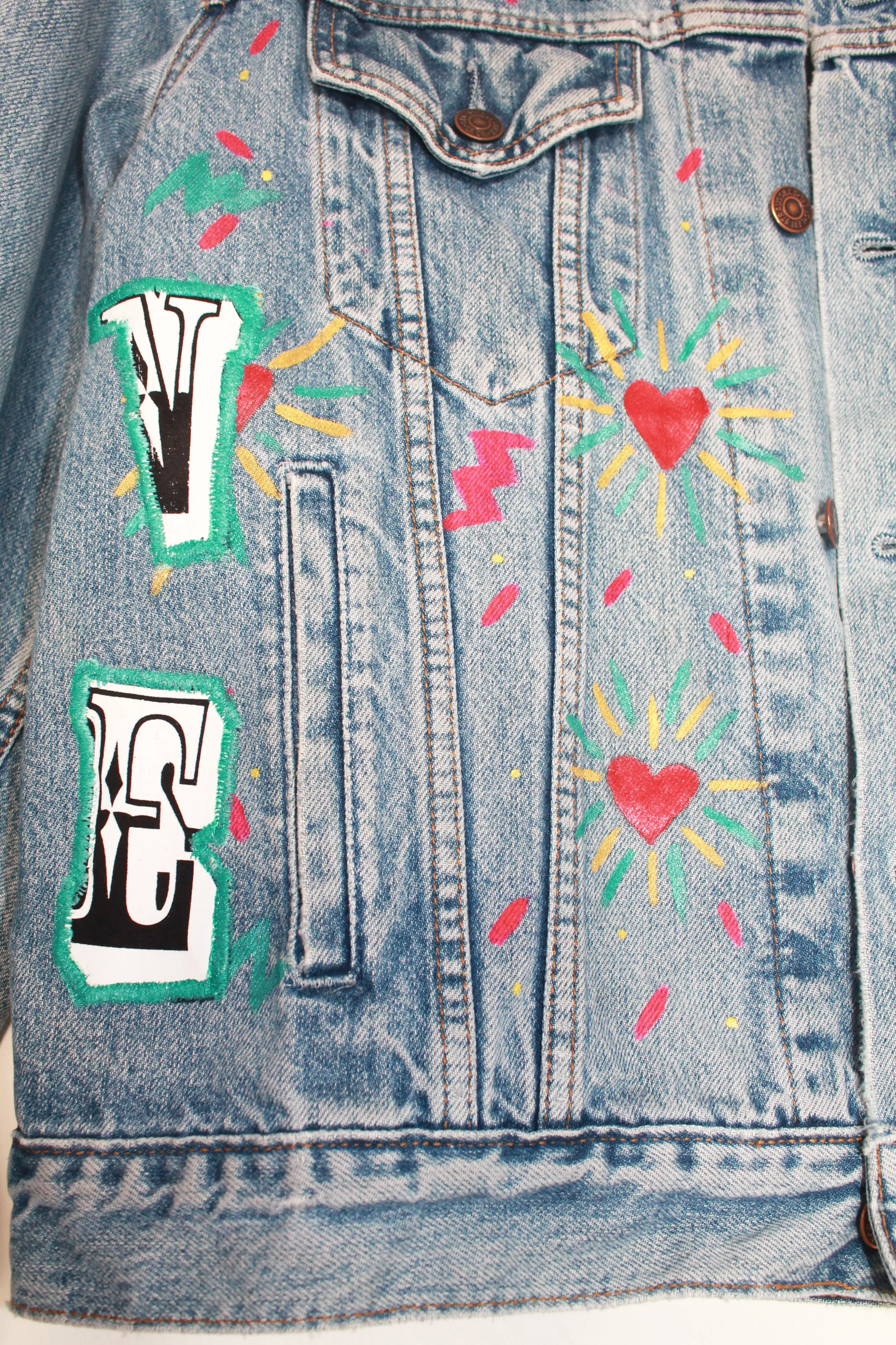 Love Yourself Vintage Denim Jacket