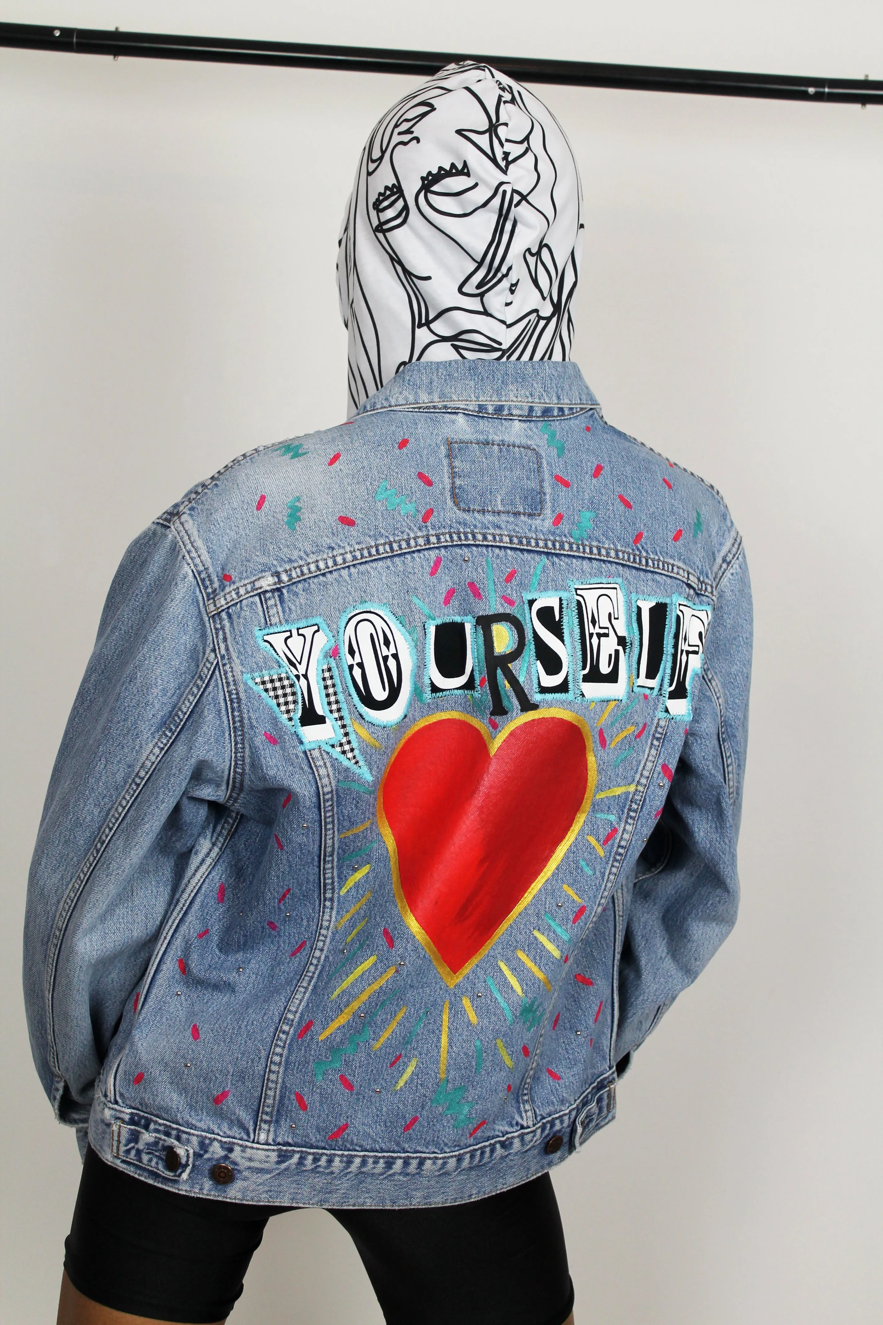 Love Yourself Vintage Denim Jacket