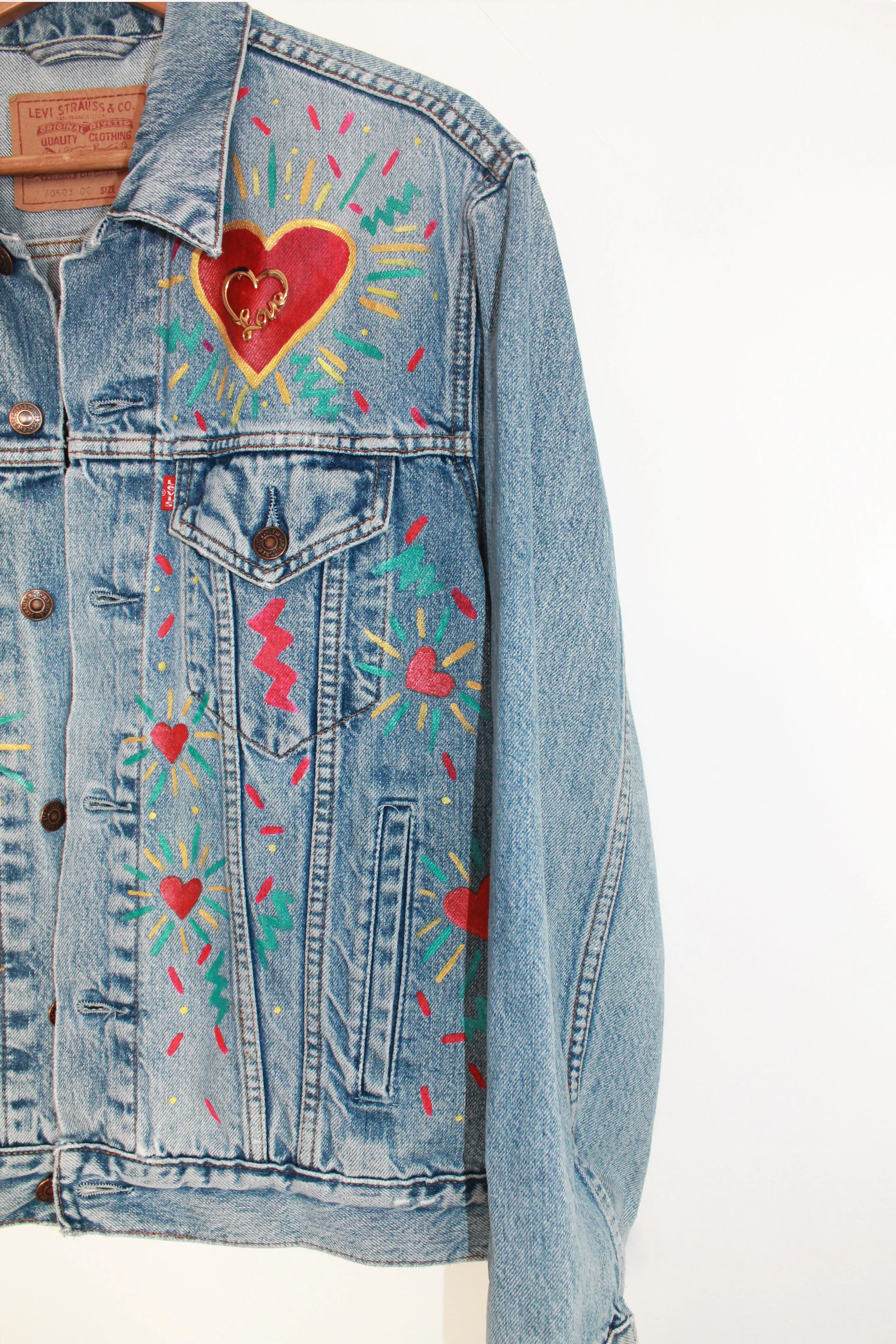 Love Yourself Vintage Denim Jacket