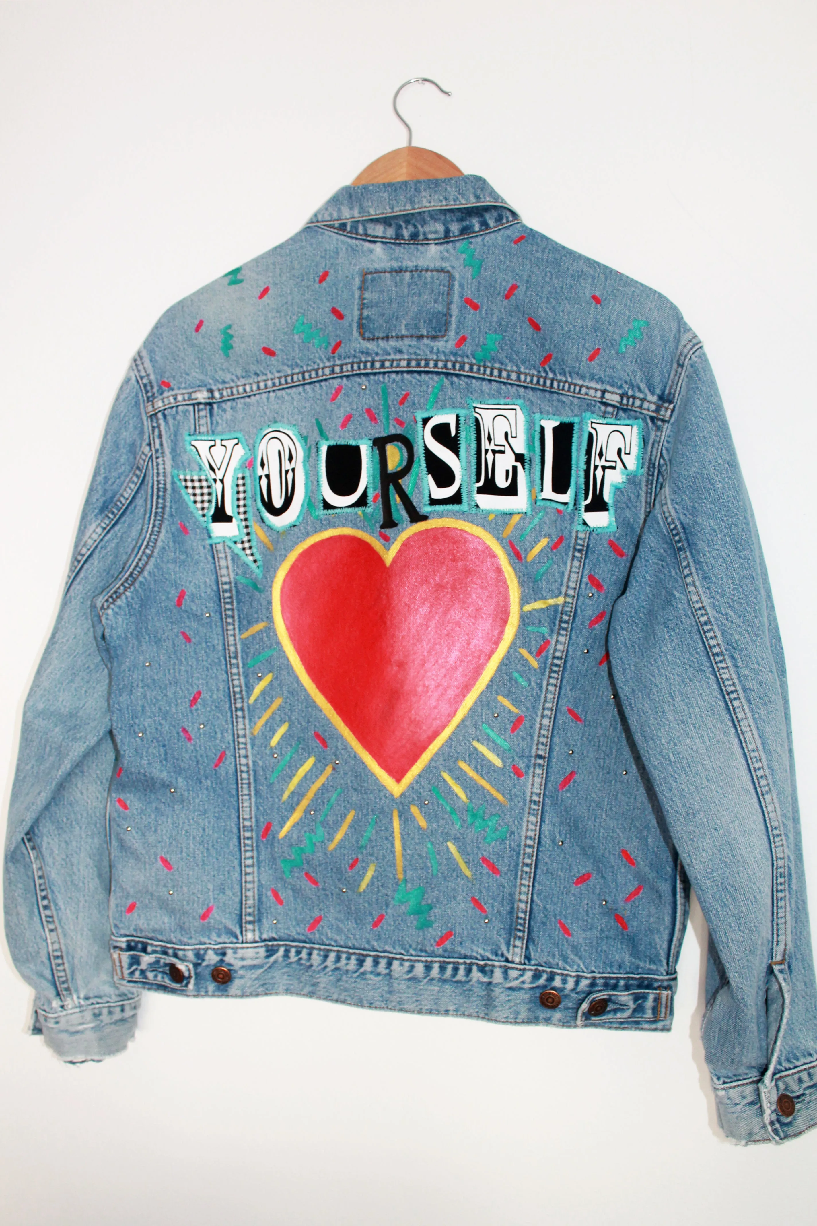 Love Yourself Vintage Denim Jacket