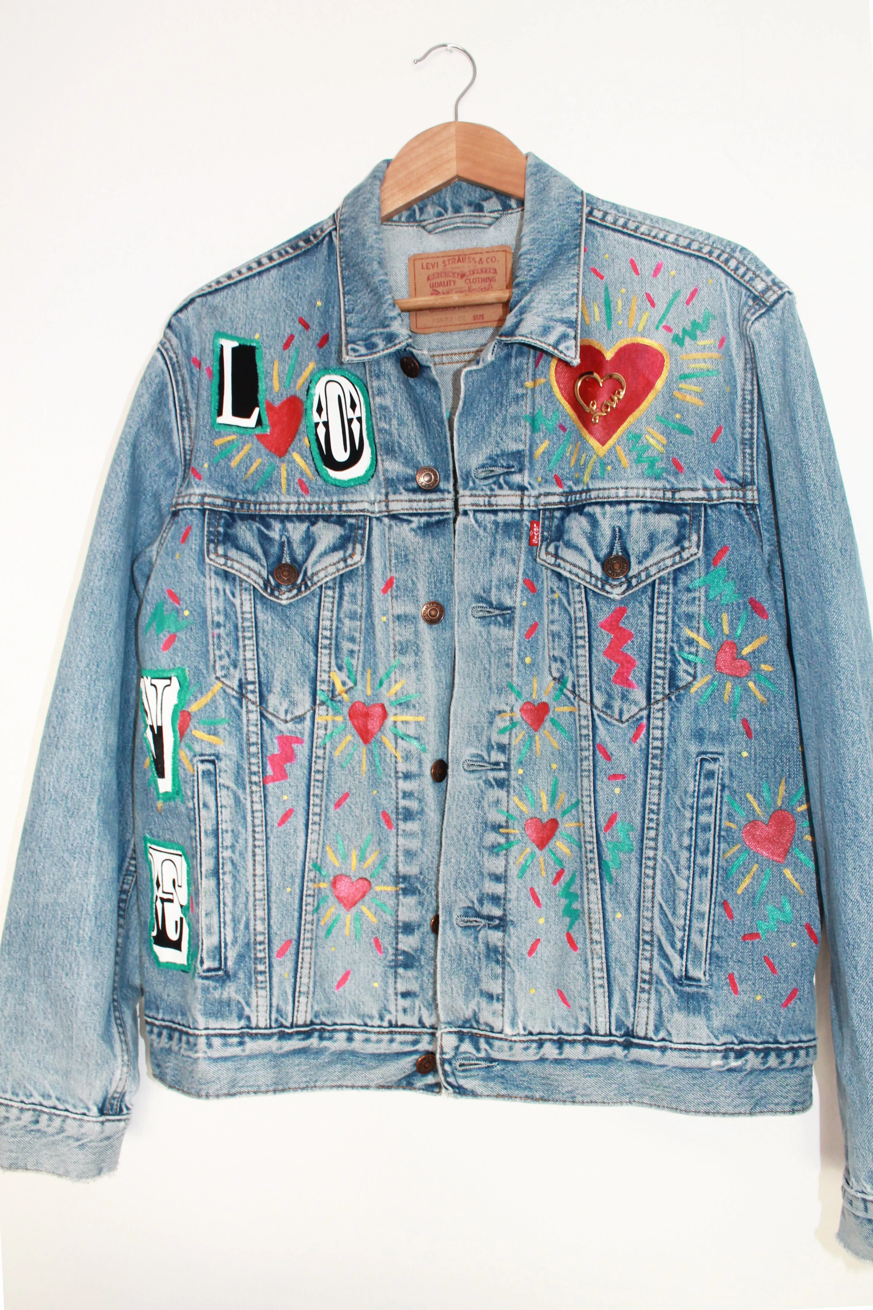 Love Yourself Vintage Denim Jacket