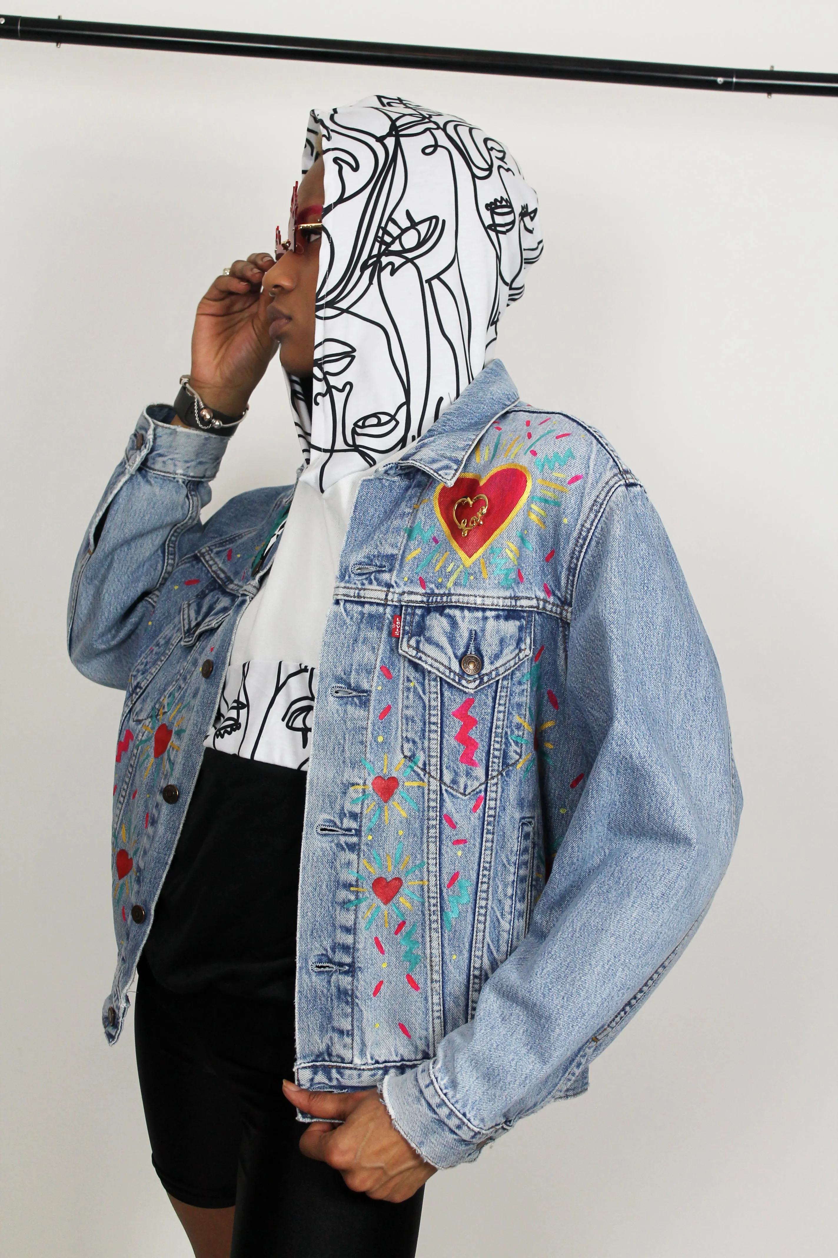 Love Yourself Vintage Denim Jacket