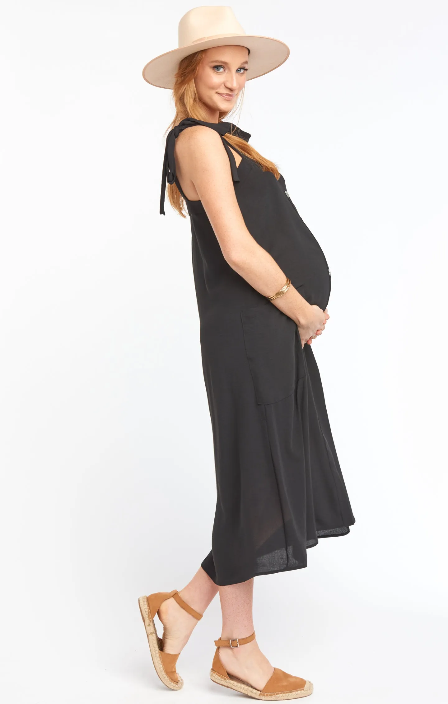 Lucas Midi Dress ~ Black