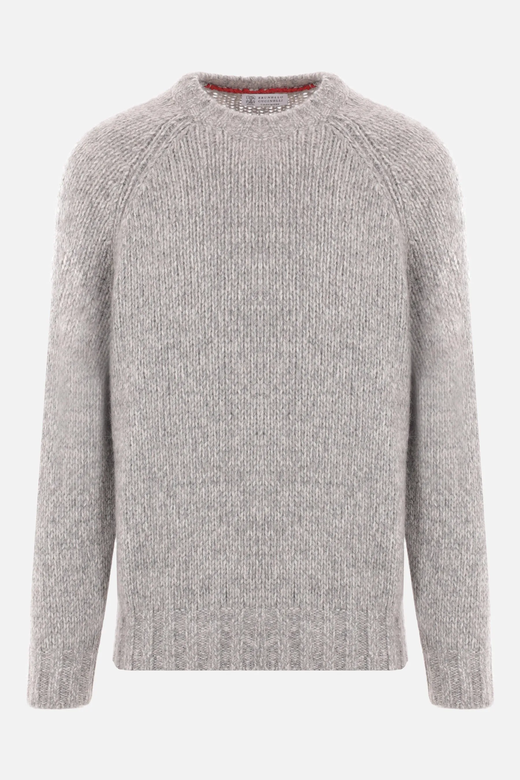 Melange Knit Cashmere-Alpaca Pullover