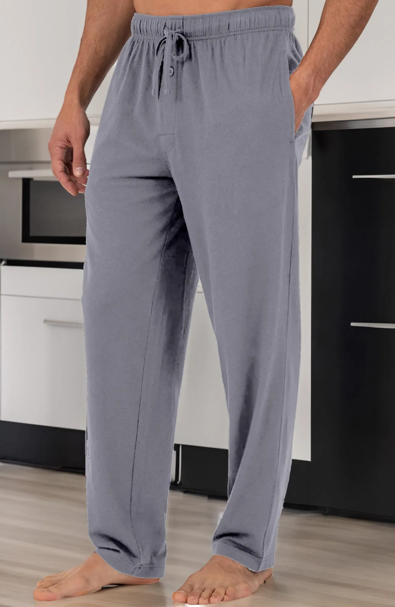 Mens Knit Pajama Pants with Pockets