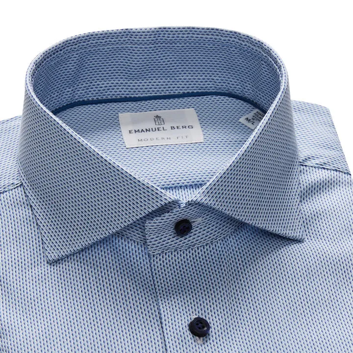 Modern Performance Stretch Dress Shirt MF717301BY Medium Blue