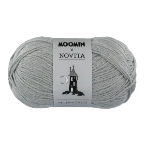 Novita Moomin Muumitalo Wool Yarn, gray